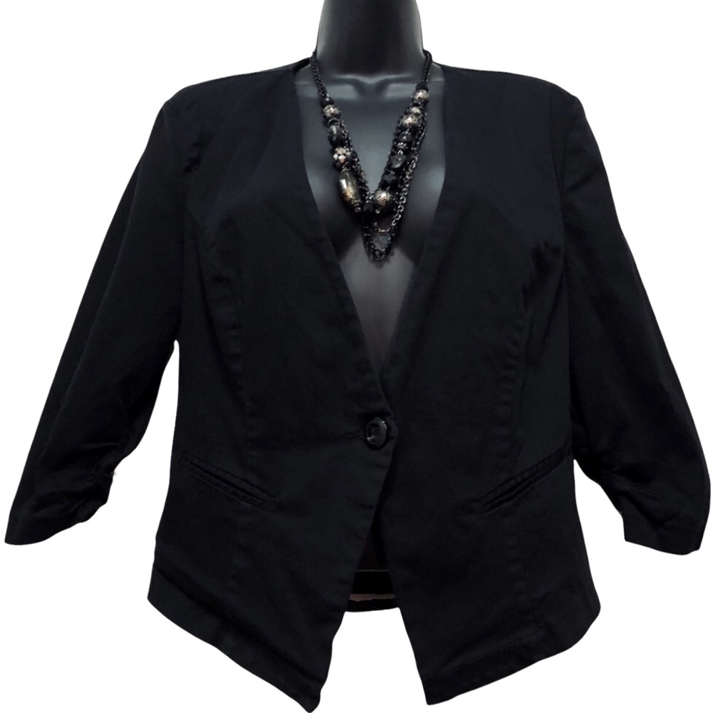 FOREVER21+ | Black Cotton Blazer | Sz. XL